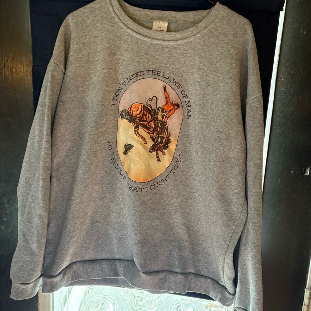 Gray Graphic Sweatshirt